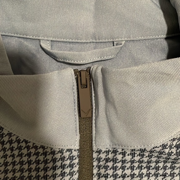 NWOT Houndstooth Print Adjustable 1/4 Zip - Picture 3 of 5